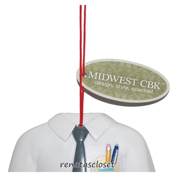 Holiday Aisle Geek Shirt Christmas Tree Ornament NWT - Picture 3 of 7